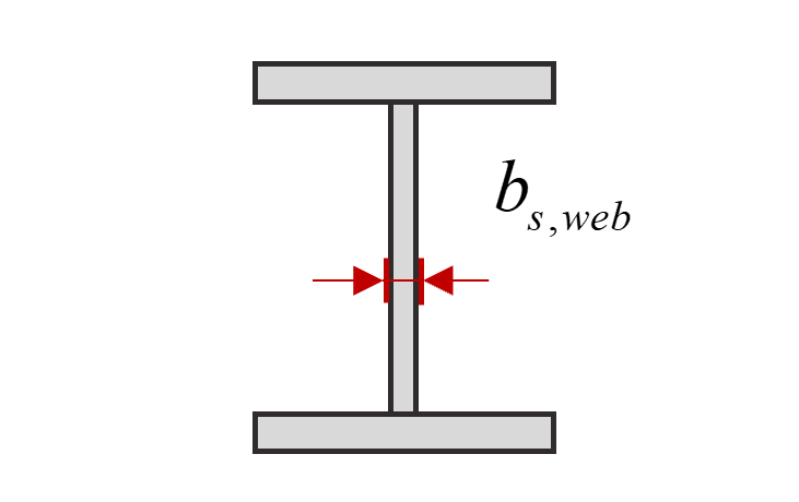 钢腹板宽度图示